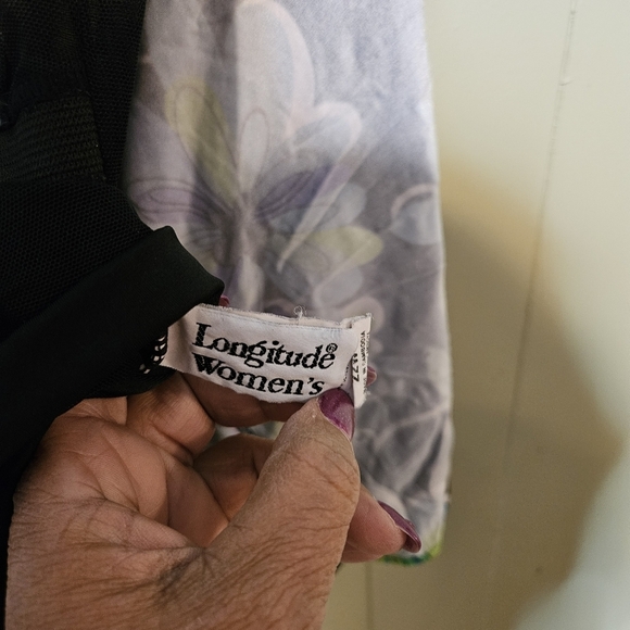 Longitude Women Bold Floral Swim Dress - Plus-Size 22W, Beachwear - Picture 4 of 6